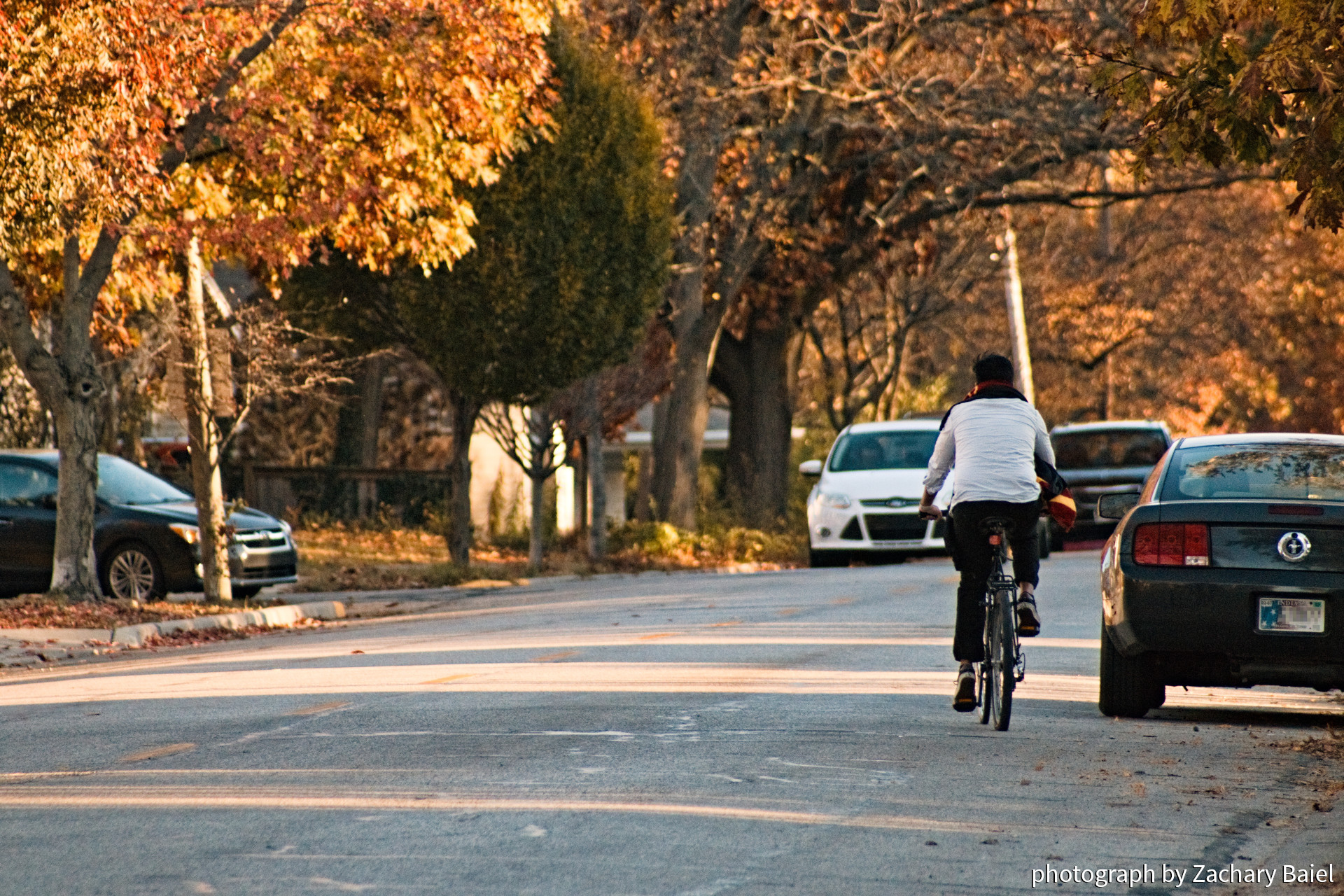 Evening autumn bicycle ride in New Chauncey | October 2022