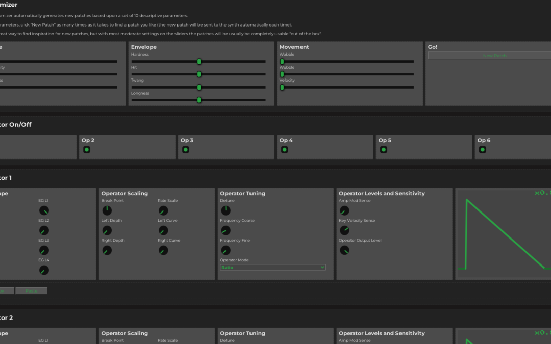 Synthmata Volca FM UserScript: Create  Random Patches